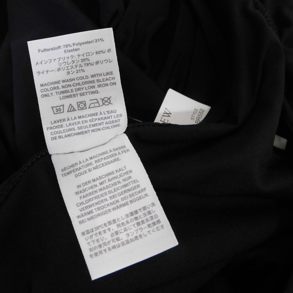 NWT!! J. CREW Factory One Shoulder Ruched Swimsuit One-Piece Solid Black Medium - Picture 15 of 16